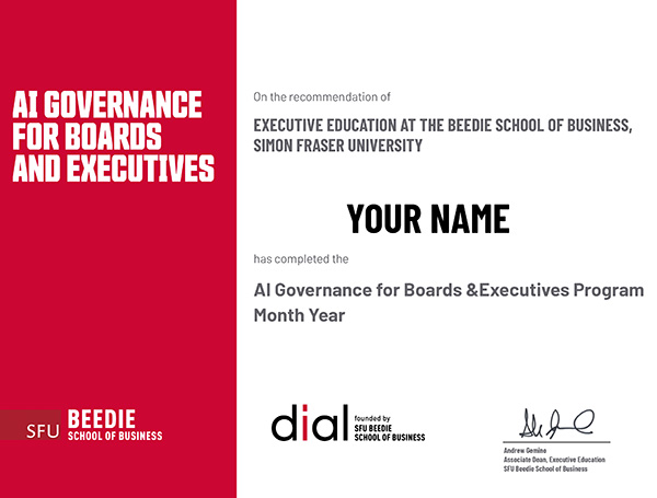 AI Governance Certificate